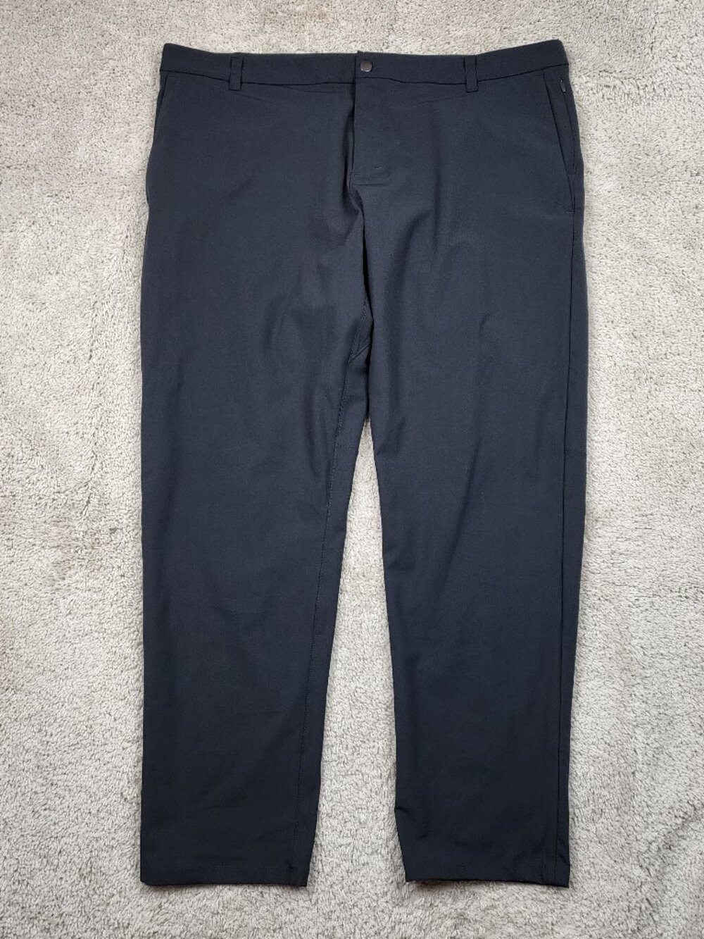 Lululemon ABC Classic Pant Warpstreme 42x32 Grey Black Classic Fit Work Casual